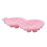 [Luvian]【夏限定】シリコン製アイスモールド ローズ&カラバシュデザイン 21個仕切り 蓋付き 子供と作れる DIYキット 柔らか素材で簡単取り出し 家庭用製氷機 省