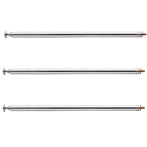 UDSKNV[KSL 3piezas 98cm 38.5 Pulgada 7 Secciones Reemplazo de Antena Telescopica para FM Radio TV
