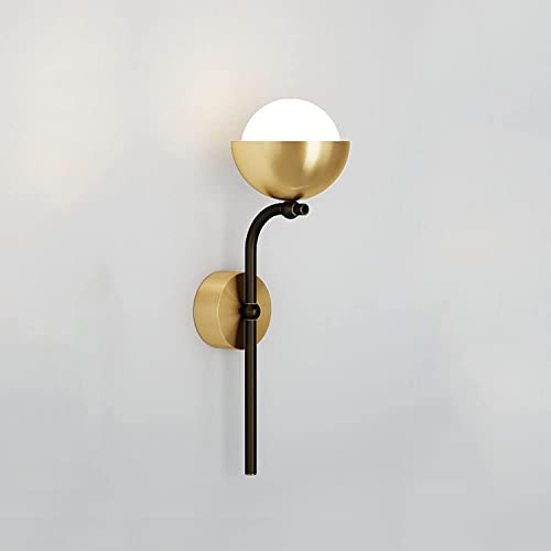 Luces de pared interiores de latón y apliques LED para pasillos y vestíbulos