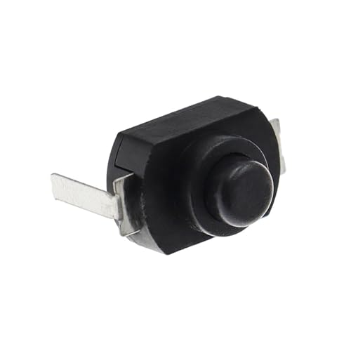 Interruptor de botón 12x8mm mini pulsador On Off autoblocante 1208YD DC 30V 1A para circuito electrónico