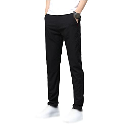 Roquorl Summer Ultra-Thin Men's Pants Ice Silk Summer Straight Loose Fashion Casual Quick-Drying Sweatpants