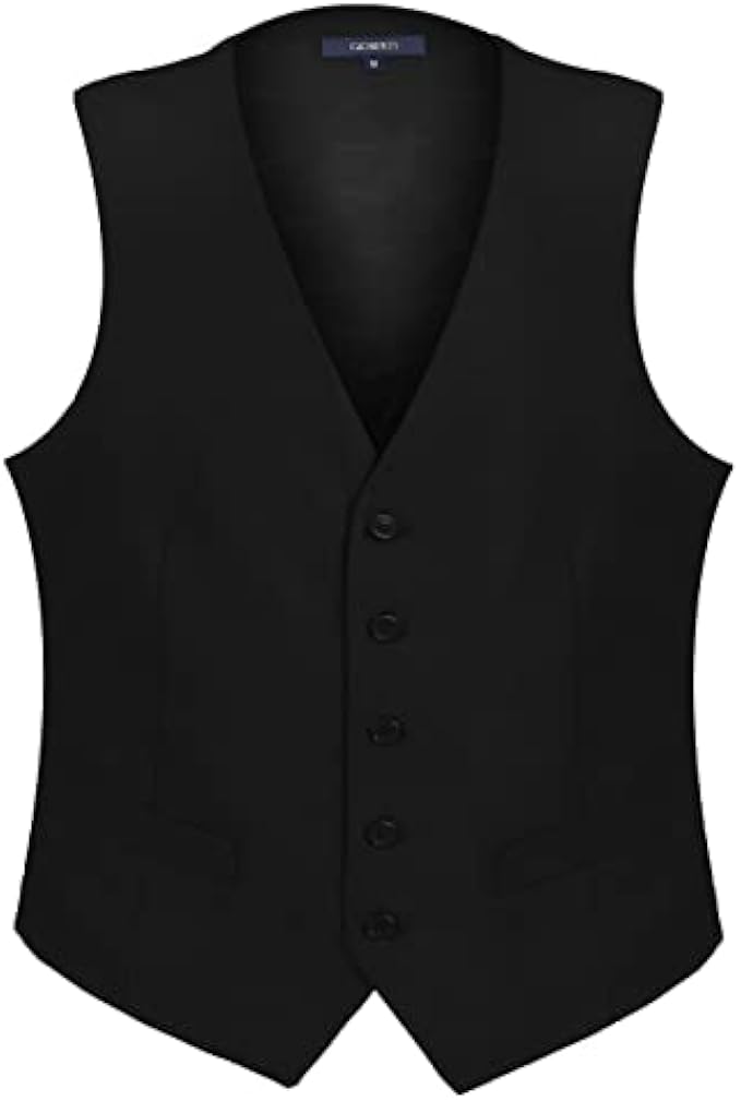 Gioberti Men's Formal Suit Vest Fit for Business or Casual Dress