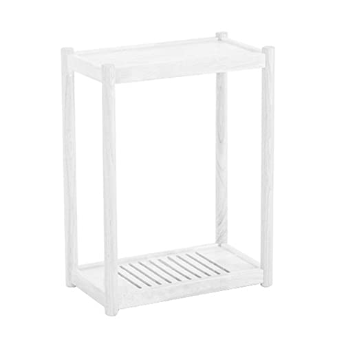 Soporte para CPU de madera maciza, soporte móvil de torre PC de 2 niveles, soporte de piso para carcasa principal de PC con ruedas invisibles, tamaño grande B miniatura 1