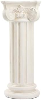 Magnesium Oxide Corinthian Column Pedestal - Roman Style Decorative Pillar for Wedding Decor, Plant Stand, Indoor/Outdoor Display, Elegant Home Accent, Durable & Weather-Resistant
