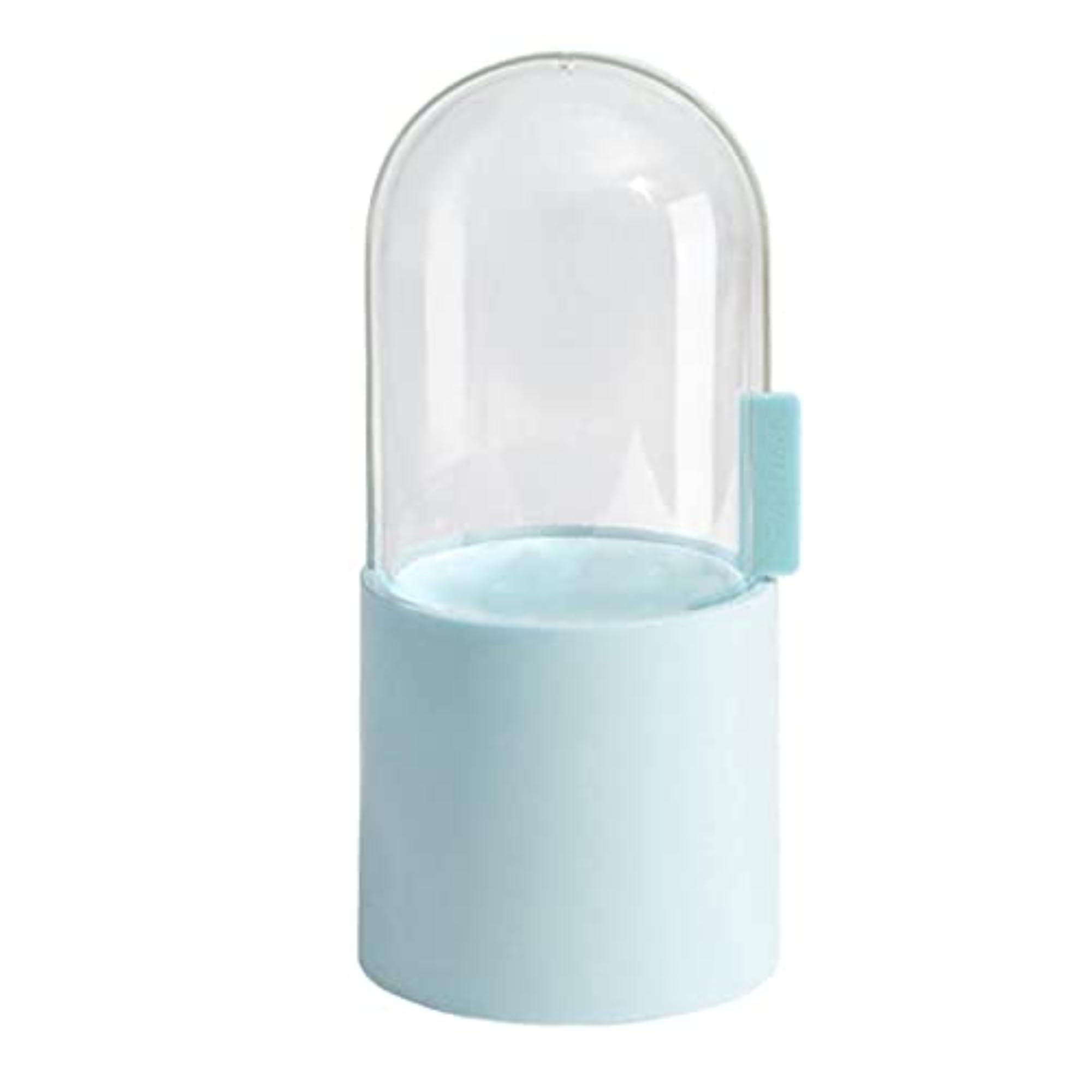 Transparent Makeup Brush Holder with Lid for Dresser