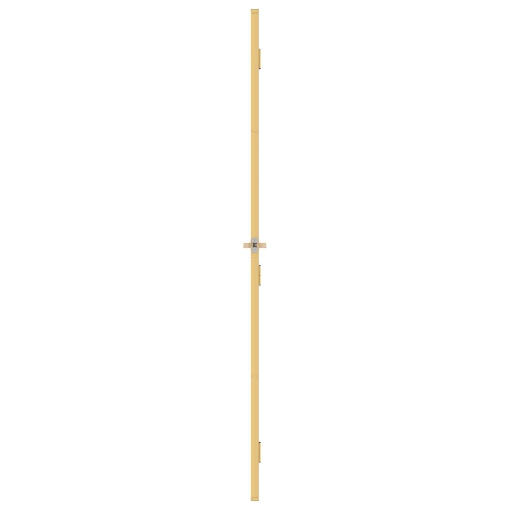 Drzwi wewnętrzne Slim Golden 76x201.5 cm szkło hartowane i aluminium materiały budowlane drzwi domowe
