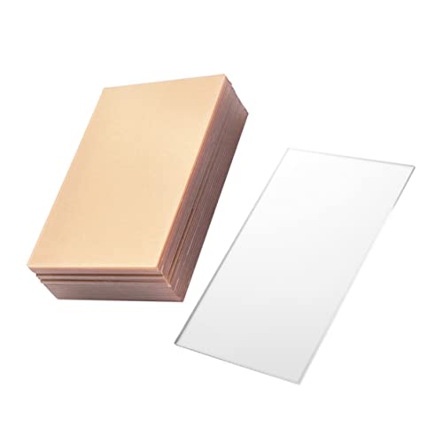 HAWILLOSCH 10 Piezas Lámina acrílica transparente marcadores laminador múltiple planchas metacrilato transparente Planchas acrílicas transparentes tableros de acrílico placas de acrílico