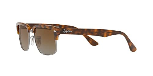 Ray-Ban Men's RB4190 Polarized Square Sunglasses, Demi Gloss Havana, 52mm3