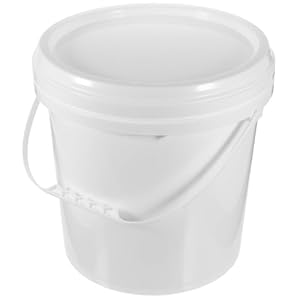 POPETPOP Farbeimer mit Deckel 8L Weiß