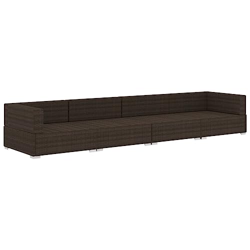 Salon de jardin en polyrotin résistant aux intempéries pour extérieur et balcon - 3