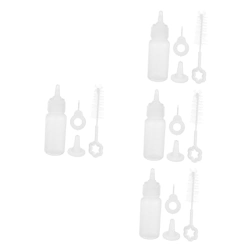 Mipcase Milk Bottle for Newborn Pets 60ml Silicone Puppy Feeder Bottle Scale and Sturdy for Kitten and Puppy Feeding