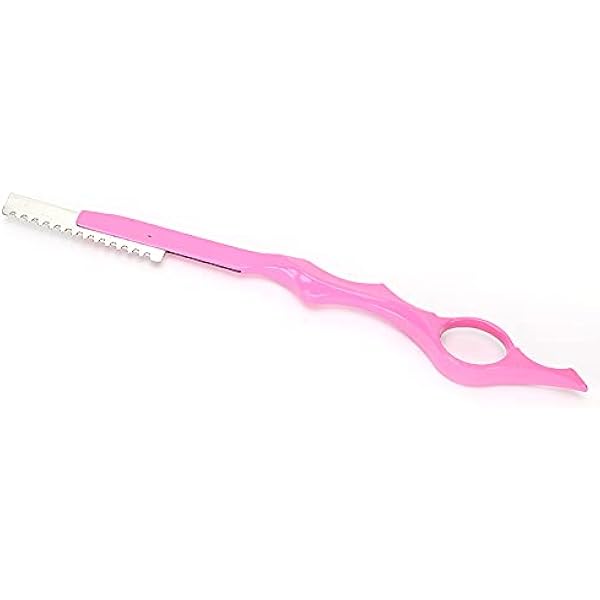 Yinhing Professional Stainless Steel Hair Thinning Knife Multifunctional Hair Trimming Tool Fringe Styling Tool Beard Shearing Golden Pink PINK