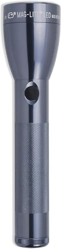 MagLite ML50L 2-Cell C LED Flashlight Adjustable Beam High & Low Modes Water-Resistant - Gray