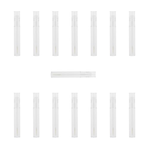 Tube de gloss vide 15 pièces 5 ml transparent compact Healvian pour maquillage des lèvres