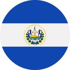 Image of Set of 5 National Flag Themed Sticker Decal of Flag, Country Map, Circular Shape, Heart Shape and with USA Flag for Car, Phone, Laptop, Mug, Bottle, Textbooks (El Salvador)
