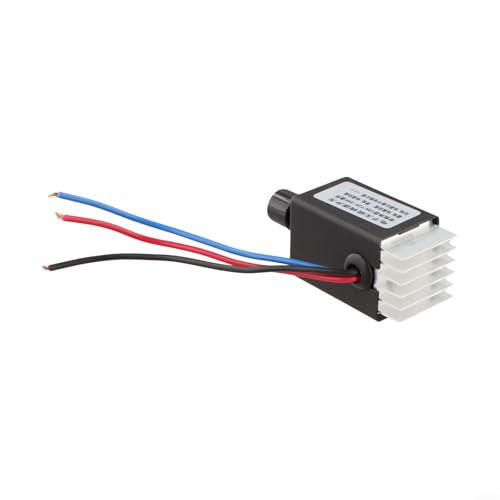 Controlador de motor CC de 12 V/24 V con disipador de calor, bomba de calentador de ventilador de reóstato ajustable, caja compacta, interruptor de control suave de 3 cables