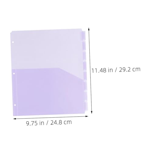 Diviseurs de classeurs avec poches intercalaires de rangement de documents - 2