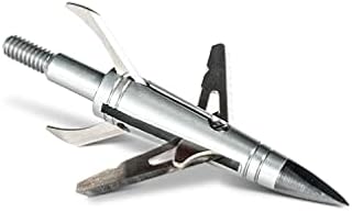 NEW ARCHERY PRODUCTS Spitfire Double Cross 4-Blade 100 Grain Durable Precise Mechanical Broadhead for Crossbow - 3 Pack