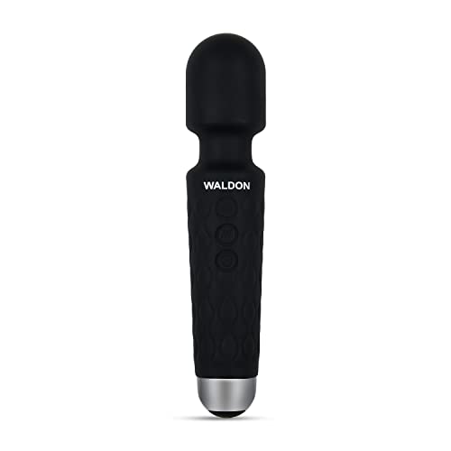 Dr. OdinWaldon By Dr. Odin Personal Handheld Electric Wand Massager Cordless With 28 Vibration Pattern Modes And 100% Waterproof for Full body, Black