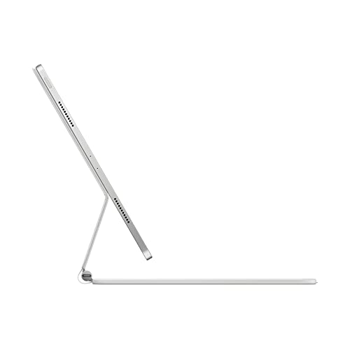 Image of Apple Magic Keyboard: iPad Keyboard and case for iPad Pro 12.9 inch (3rd, 4th, 5th and 6th gen) and iPad Air (M2), Great Typing Experience, Built-in trackpad, German - White