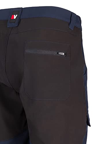 Velilla 103022S; Pantalone Trekking Multitasche; Blu Navy E Nero; Taglia M - 8