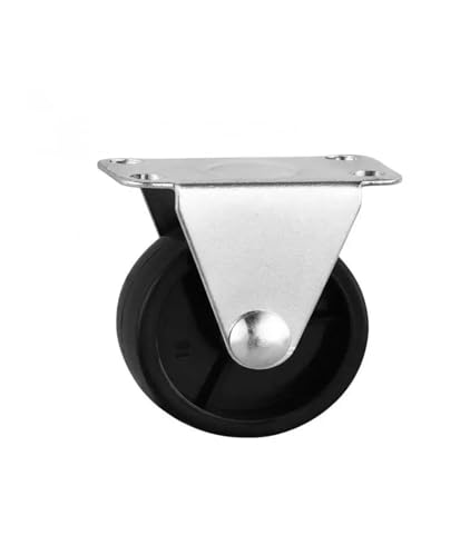 Roulette directionnelle PP noir 40mm roue tiroir étagère légère quincaillerie meuble fixe