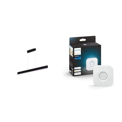 Philips Hue Suspension ENSIS design minimaliste noir et lumière d'exception