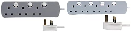 Pro Elec PELB1762 3 Way Extension Lead, Individually Switched, 2m