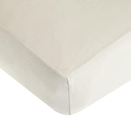 American Baby Company 100% Cotton Jersey Knit Fitted Crib Sheet for Standard Crib & Toddler Mattresses, Ivory, for Boys & Girls