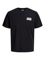 JACK & JONES Herren Jjecorp Logo Tee Crew Neck Ss19 Noos T Shirt, Schwarz (Black Slim/Small Print), L EU