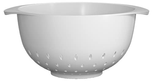 Rosti Margrethe Colander, Kitchen Sieve, Plastic, Robust Punch, Dishwasher Safe, 1.5 litres, White