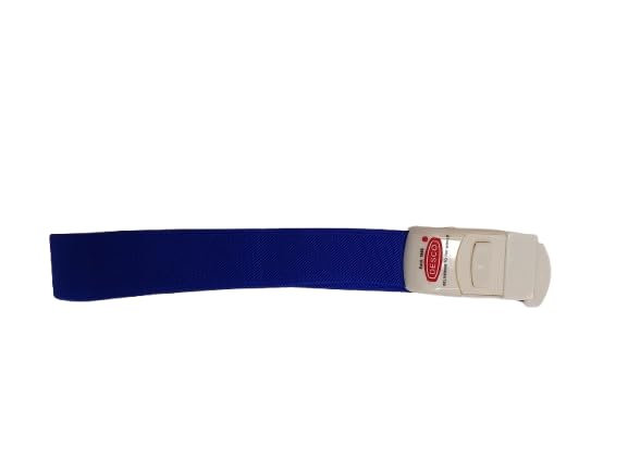Image of DESCO Surgical Tourniquet Elastic Belt for Blood Collection with Plastic Buckle Pack of 1 (Blue)