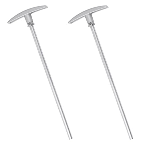 Image of RV Waste Valve Extension Tube 9 Inch TX9HPB RV Waste Valve Handle Replacement - Valve Aluminum Tube Extension Rod Facilitates Waste Management Compatible with RV Sewer Hose Kit - 2 Pcs
