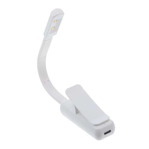 DIYEAH Flexible Led Book Light Dimmable Clip Light Portable Reading Lamp USB Rechargeable for Reading Study