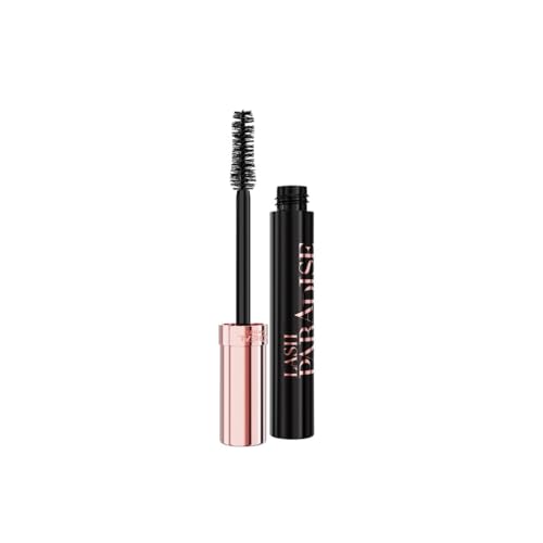 L'Oréal Paris Mascara Volumizzante, Pigmenti Ultra Intensi, Fino a 20x più Volume, Tenuta Fino a 24h, Scovolino in Fibra Morbida, Adatto ad Occhi Sensibili, Lash Paradise Forever Noir, Nero Intenso