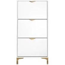 Shoe Rack Entryway Modern Simple Shoe Cabinets Design Organizer Space Saving Shoe Rack Waterproof White Szafka Na Buty Luxury Furniture Stackable Shoe Rack Color 60x17x118CM