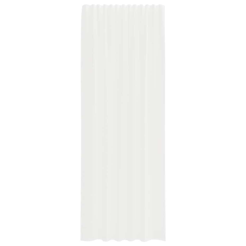 Zasłony z woalu, z kieszenią na drążek, 2 sztuki, białe, 140 x 260 cm, 100% poliester, przepuszczająca światło ochrona przed wzrokiem jako dekoracja okienna do salonu, sypialni, kuchni, na
