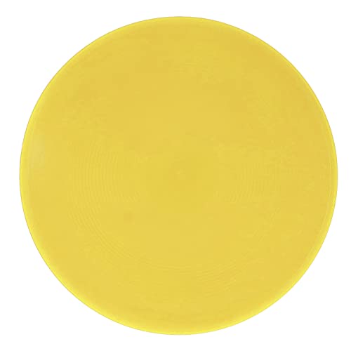 cardyven Sports Floor Spots Marker, 10pcs Flat Disc Marker Flat Field Floor Spots for Classroom Gym Sports Soccer Basketball (Yellow)