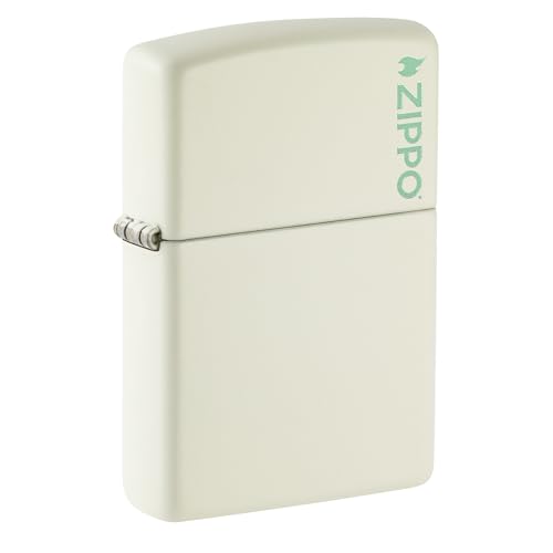 Image of Zippo 49193 Glow in Dark Zippo Logo Model Windproof Pocket Fuel Refillable Lighter, BIS Certified
