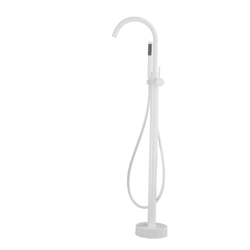 Mélangeur de douche autoportant Taper blanc haut de gamme pour baignoire design LWX