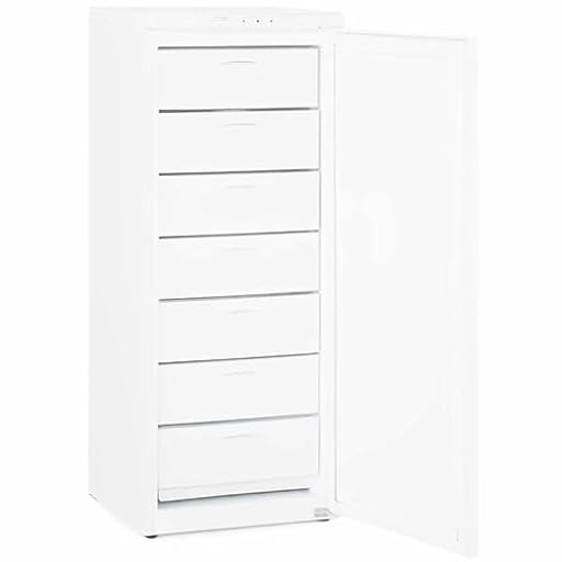 MBH - Congelador Vertical Profesional 157 Litros con 7 Cajones para Hostelería. Armario Congelador Industrial con Termostato Regulable para Cocina y Restaurante (540x600x1344 mm) | Ya disponible en tu tienda friki favorita! En mundofriki.es!