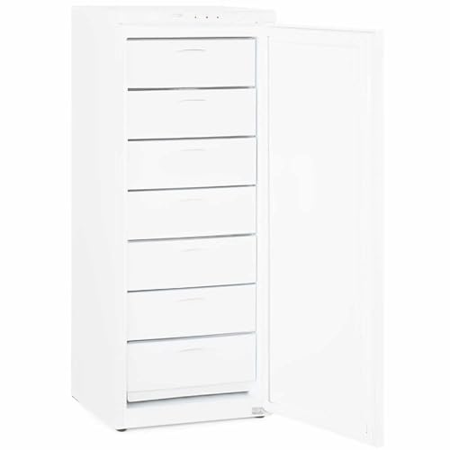 MBH - Congelador Vertical Profesional 157 Litros con 7 Cajones