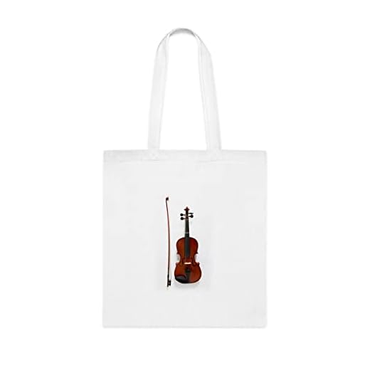 Sacola de viola engraçada, presente de sacola viola, bolsa de ombro viola, bolsas reutilizáveis de viola, ideia de presente de cesta de natal de aniversário, presente para ela, presente para ele, bolsa feminina, Branco