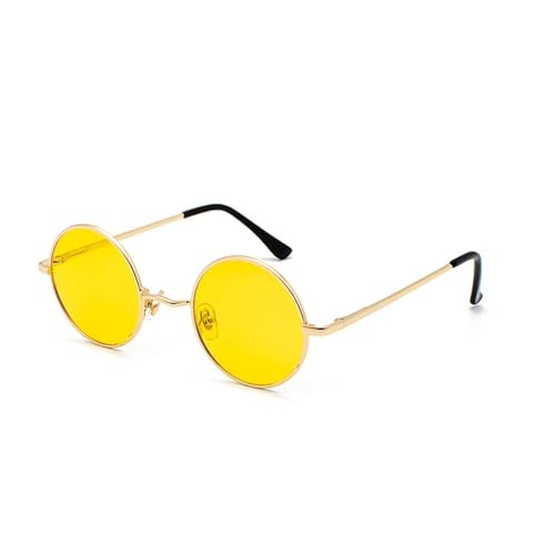 Lunettes de soleil polarisées rondes anti-reflet accessoires de mode été UV400 métal