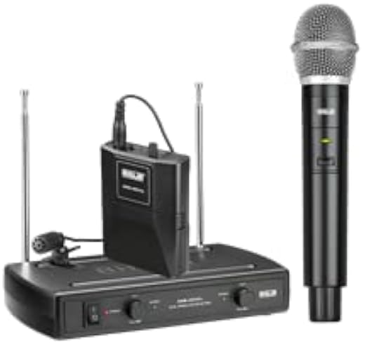 AHUJA AWM-495VHL Dual Wireless Hand + Lapel (Collar) Microphone