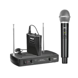 AHUJA AWM-495VHL Dual Wireless Hand + Lapel (Collar) Microphone