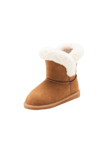 Damart - Botas termolactyl imitación piel, mujer, marrón, talla 38, Marrón Avellana, 38 EU