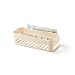 THua store Półka łazienkowa łazienka klejąc się do przechowywania kuchnia Dekoracja domu narożna półka prysznicowa szaf do przechowywania akcesoria (Color : Beige)