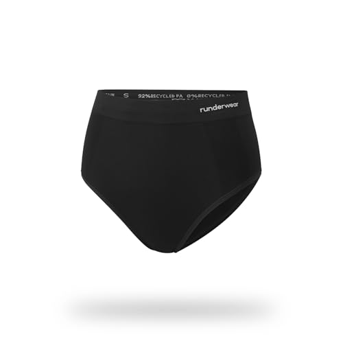 Runderwear Running Underwear Women – Sports Underwear for Women, Moisture Wicking, Breathable, Anti-Chafe, Seamless Women’s Sports Knickers Black