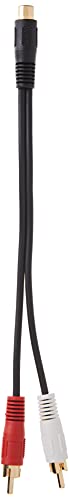 C2G Value Series One Rca Female To Two Rca Male Y-Cable, Black (6 Inches) - 03181 #TOP3